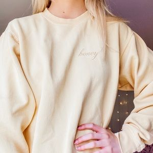 Brandy Melville honey crewneck